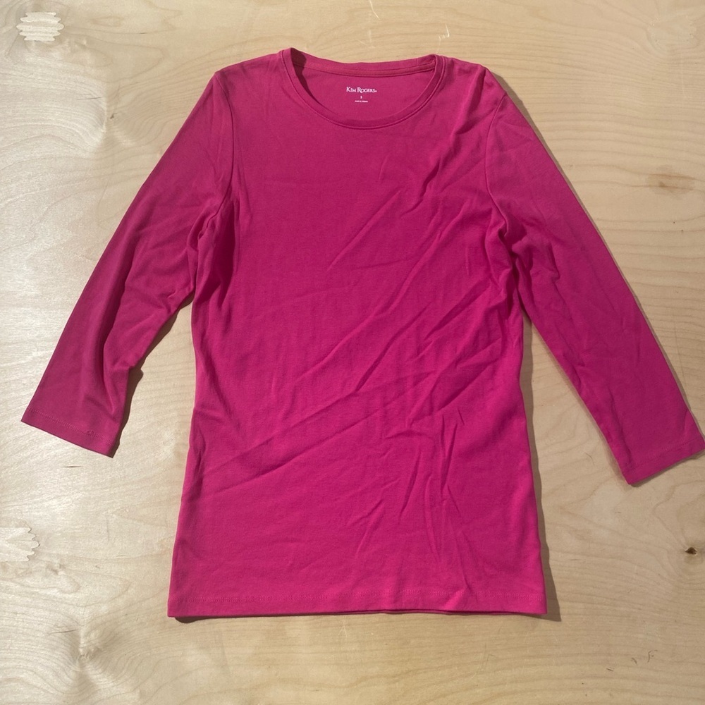 Kim Rogers Pink Women's Long Sleeve Top Small (QS)